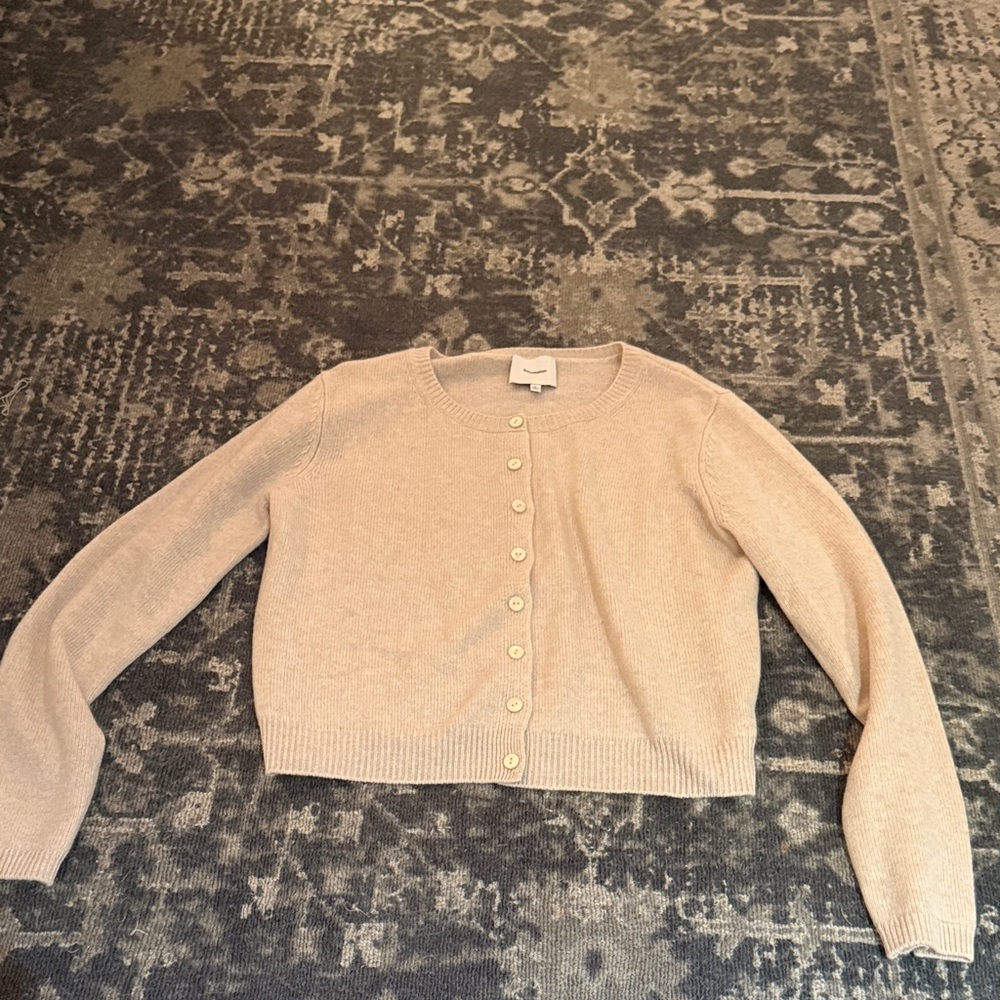 Reformation Clara Cashmere Crew Cardigan. New without tags.